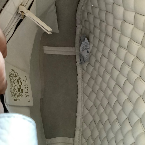 Vince Camuto Puffy Weave Leather Tote Crossbody - Miki Ivory - Picture 13 of 15